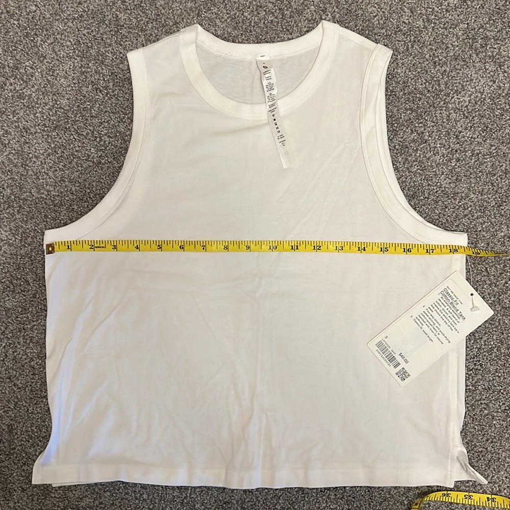Lululemon classic fit cotton blend tank NWTs - Picture 2 of 5
